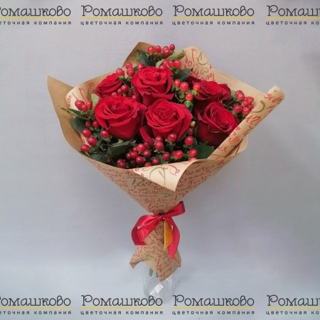 Классический букет роз за 4 170 - «Ромашково» в Красноярске