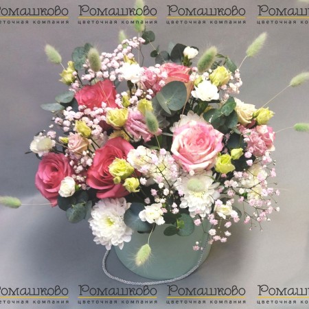 Коробочка с цветами «Кокетка» за 5 360 - «Ромашково» в Красноярске