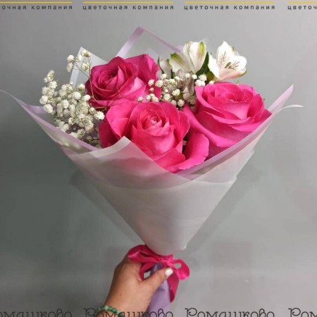 Букет из 3 роз за 1 680 - «Ромашково» в Красноярске