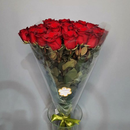 Букет из 25 роз Эксплорер 80см за 9 030 - «Ромашково» в Красноярске